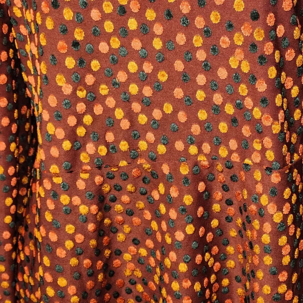 Babydoll Velvet Top Last Letter Burnout Blouson Sleeves Sz 14 Lane Bryant - Picture 11 of 16